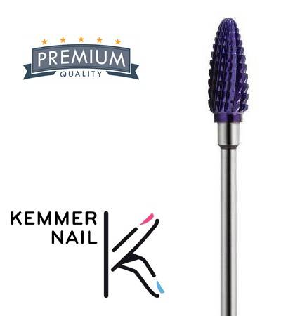 Kemmer Nail – Hartmetall Fräser Bit – für Acryl (BIM60051B) – LONGLIFE – 6,0mm – fein